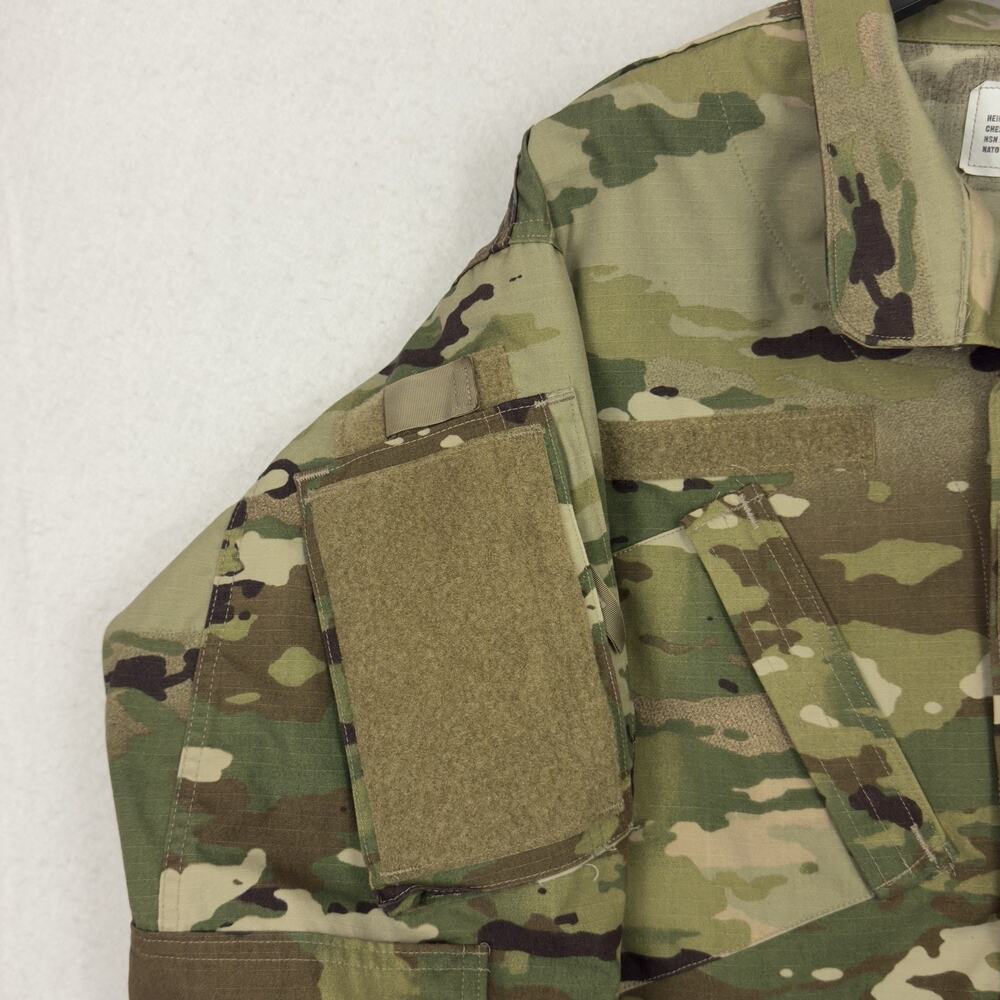 US Army Combat Uniform Jacket Mens Large ACU Camo Ripstop Military Coat - Picture 7 of 9